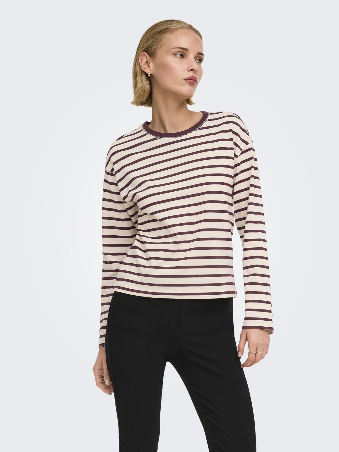 ONLSOPH L/S O-NECK TOP BOX JRS NOOS