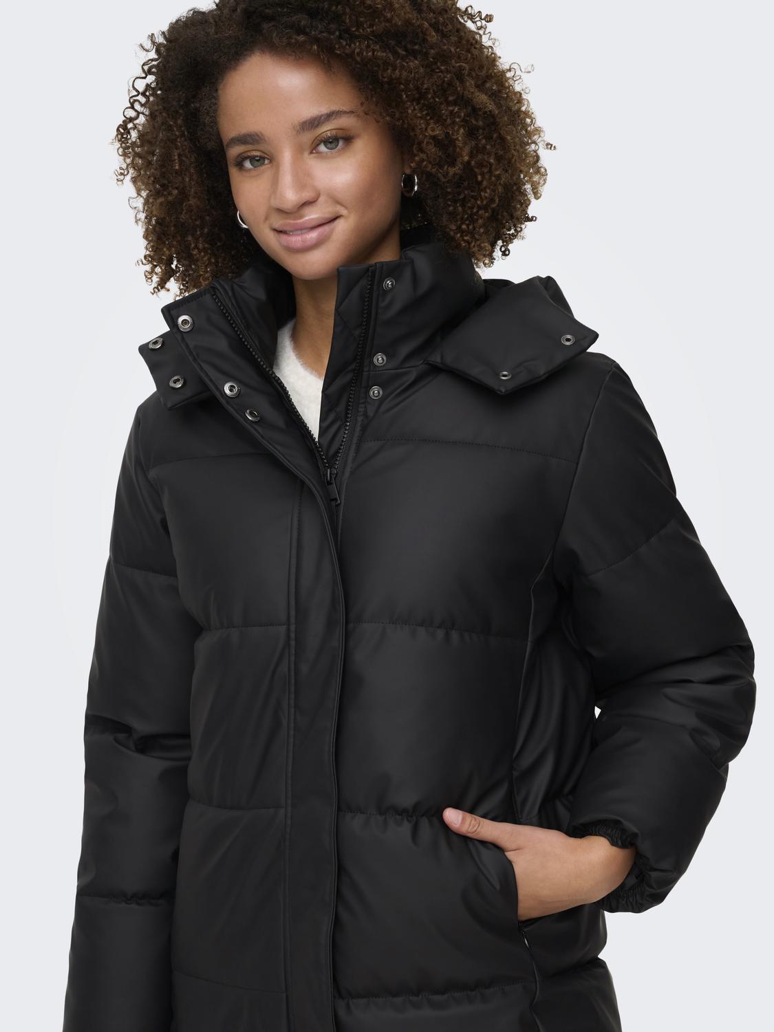 ONLAGNES COATED LONG PUFFER COAT OTW - 5