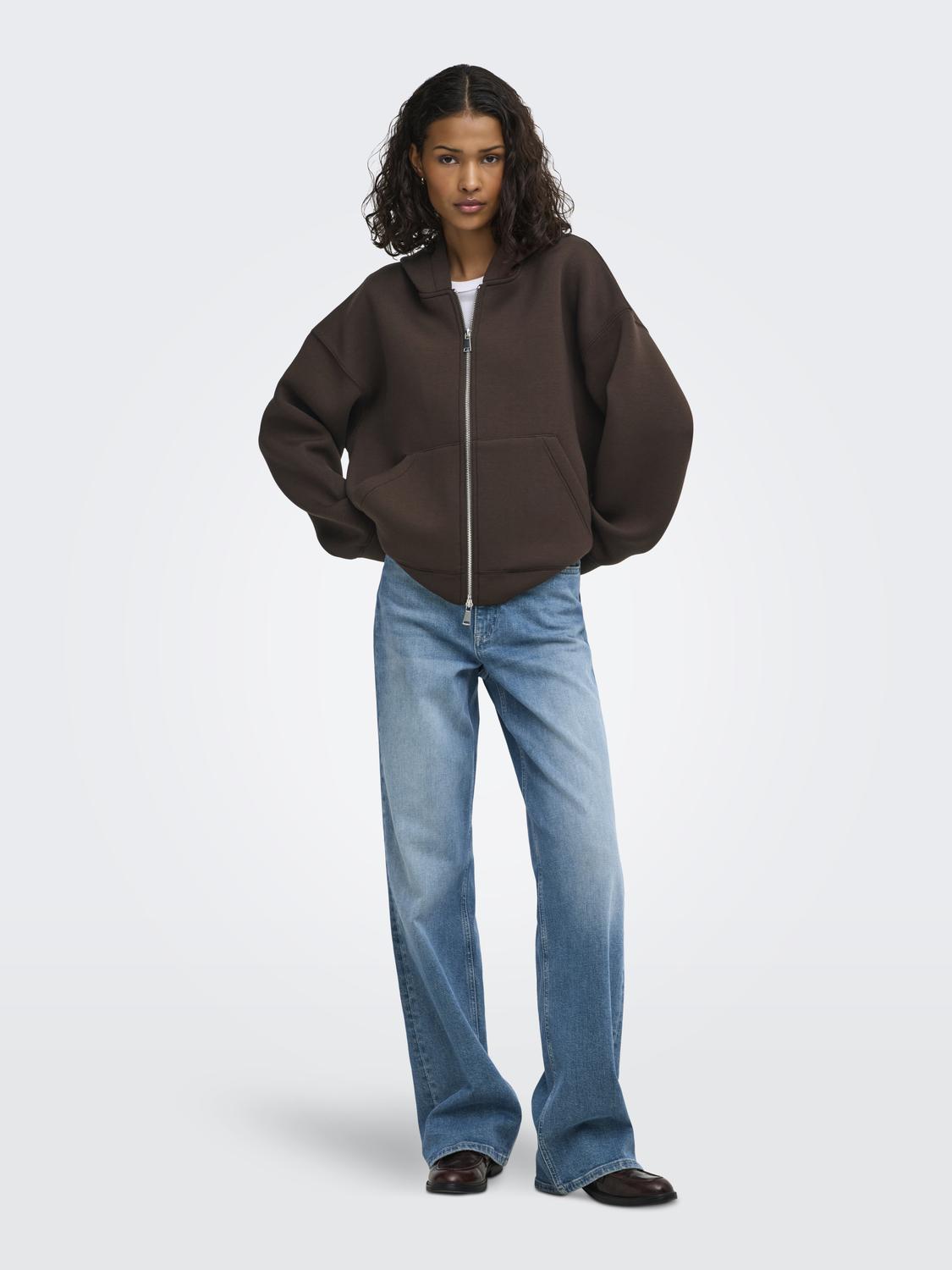 JDYSABRINA L/S SCUBA ZIP HOODIE JRS NOOS - 6