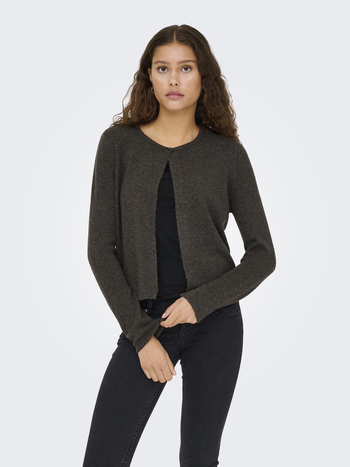 JDYRUE L/S ONEBUTTON CARDI KNT NOOS