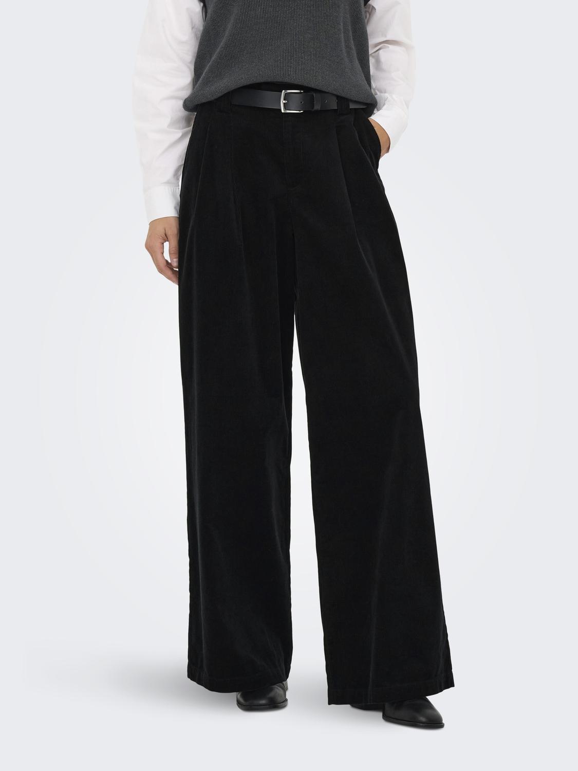 ONLSVEA-NESSA MW CORD WIDE PANT CC TLR