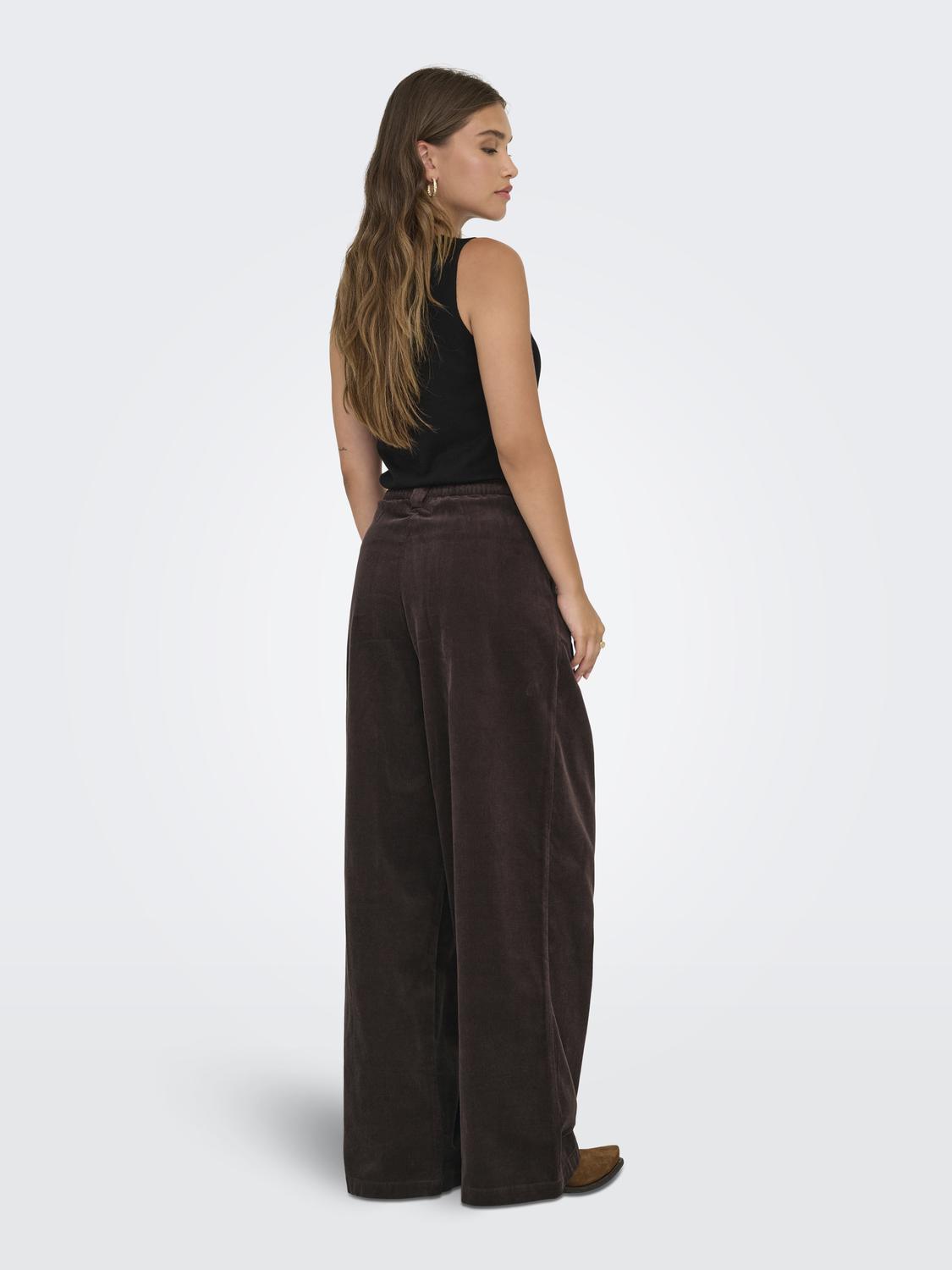 ONLSVEA-NESSA MW CORD WIDE PANT CC TLR - 2