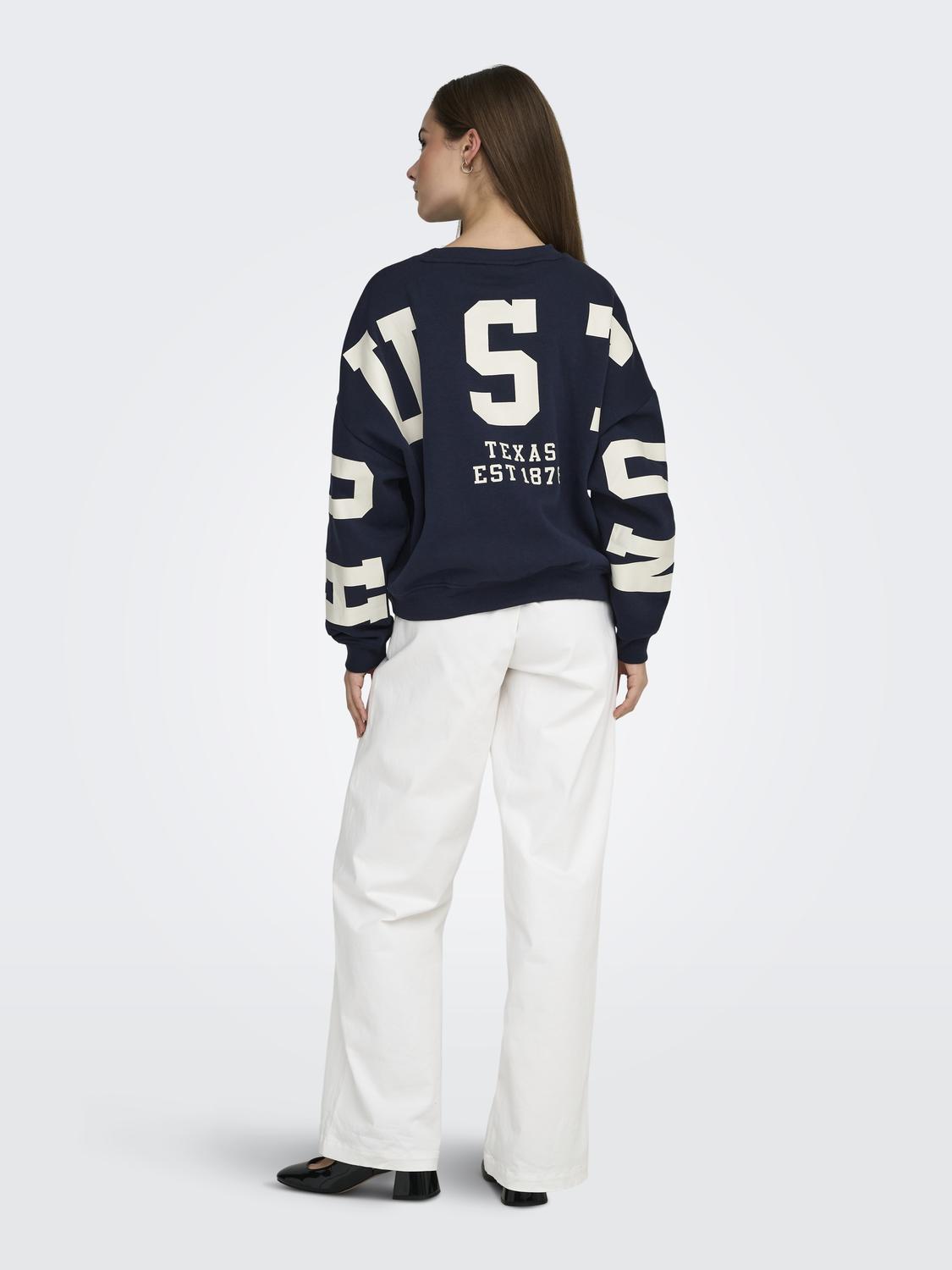ONLSWEAT Loose fit sweatshirt met O-hals voor vrijetijdsgebruik - 2