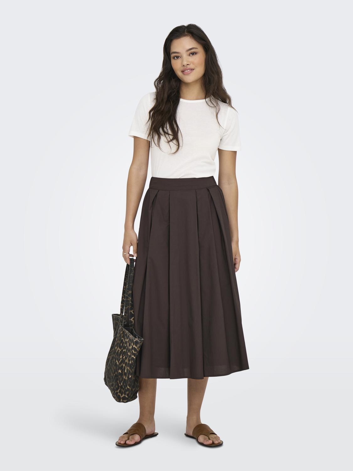 ONLMAILA LONG PLEAT SKIRT WVN - 6
