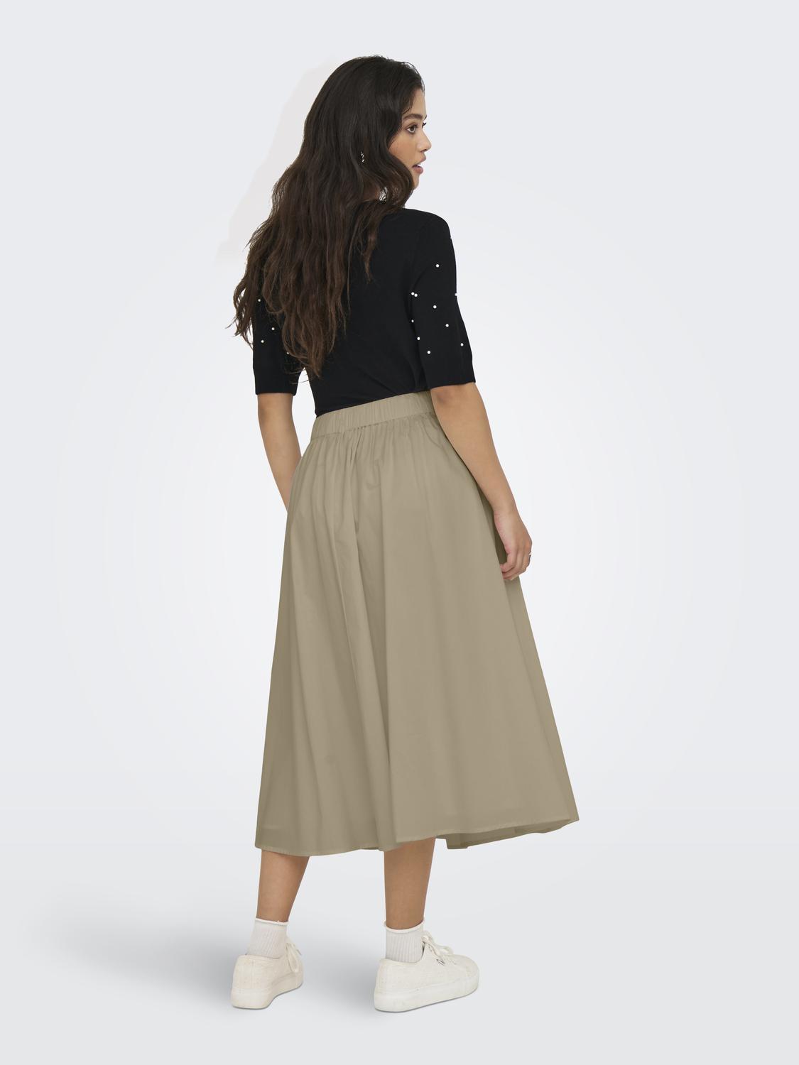 ONLMAILA LONG PLEAT SKIRT WVN - 2