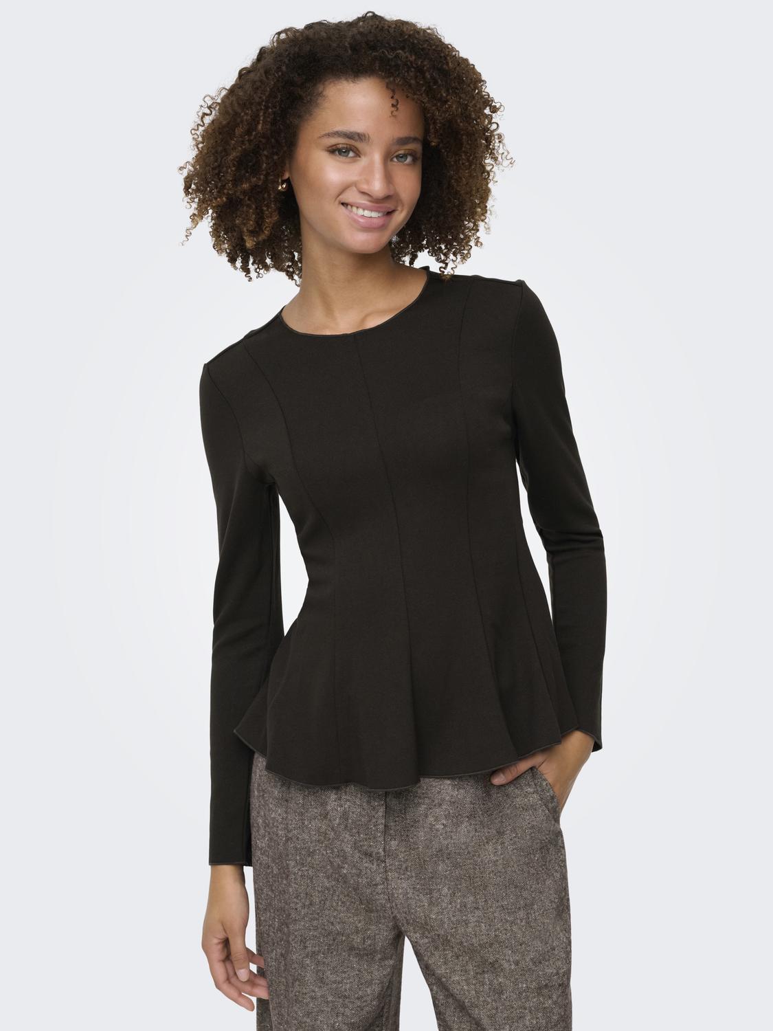 ONLKENYA L/S PEPLUM TOP JRS - 4