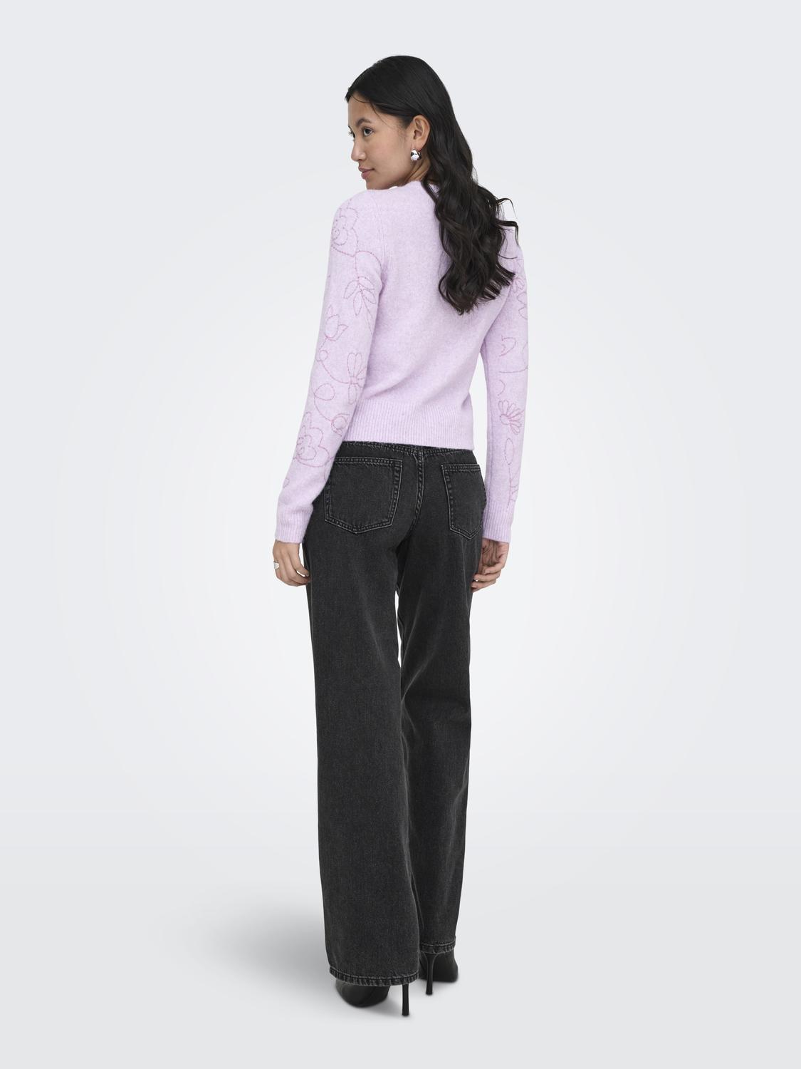 ONLSOLA LS EMB O-NECK CARDIGAN KNT - 2