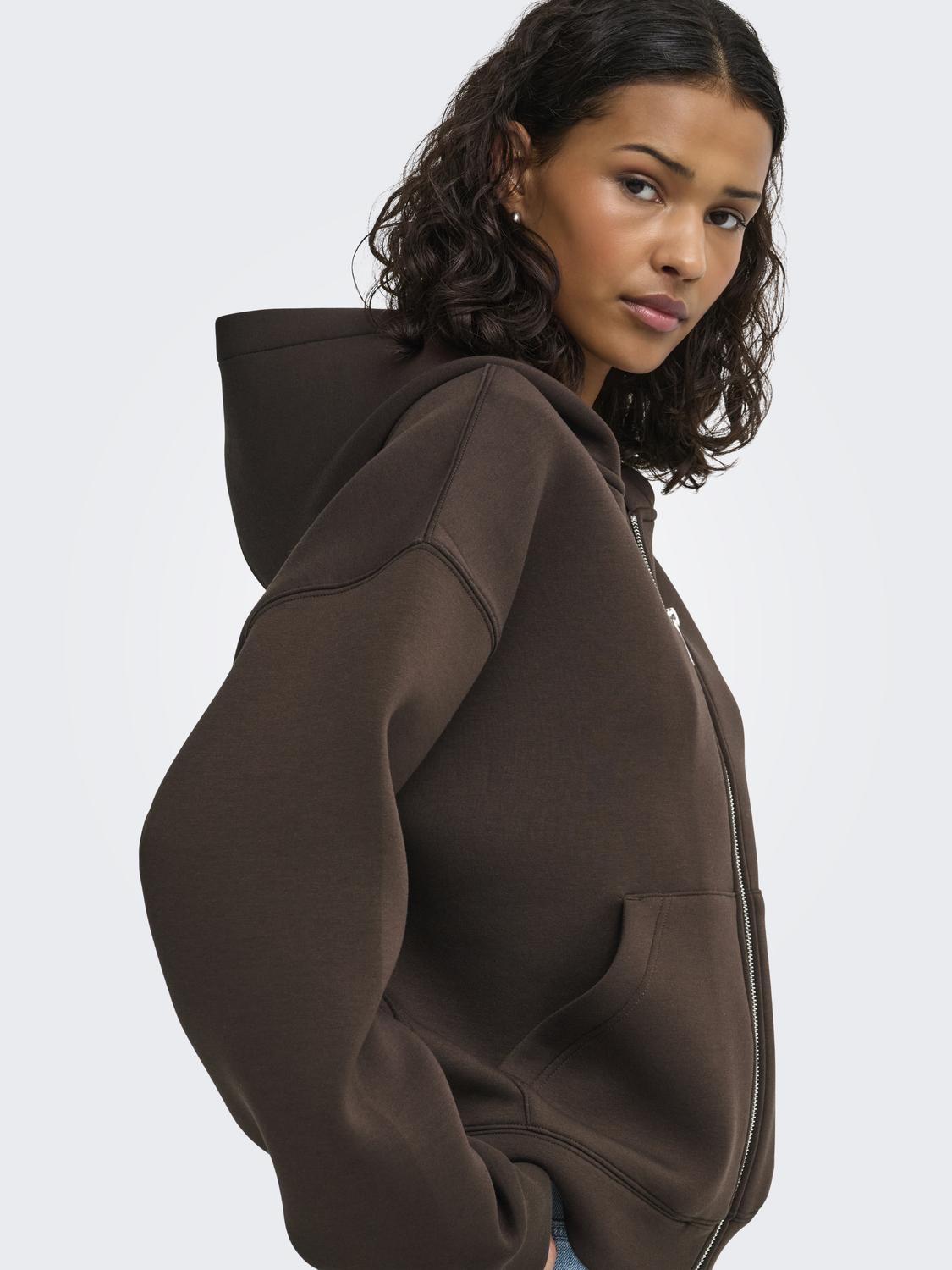 JDYSABRINA L/S SCUBA ZIP HOODIE JRS NOOS - 5