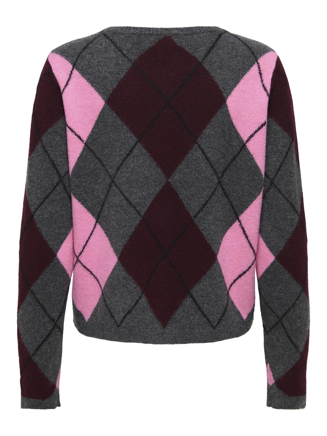 JDYRUE LIFE L/S CHECK CARDIGAN KNT - 2