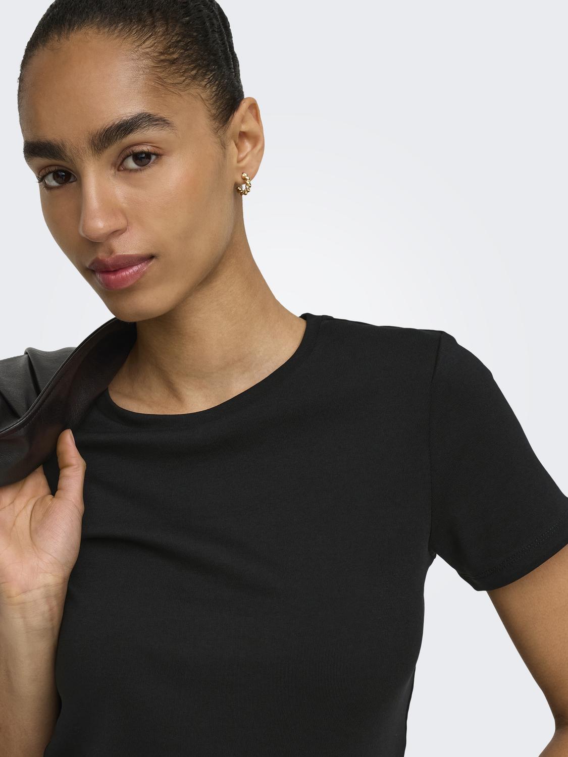 ONLRILEY Basic O-hals T-shirt met korte mouwen voor jonge dames - 4