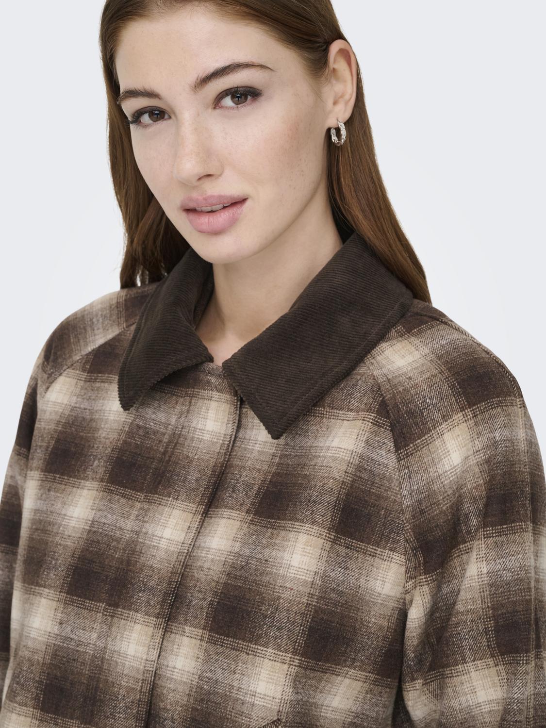 ONLKINE CHECKED CORD JACKET CC OTW - 4