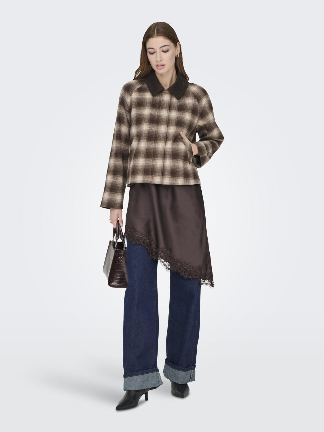 ONLKINE CHECKED CORD JACKET CC OTW - 6