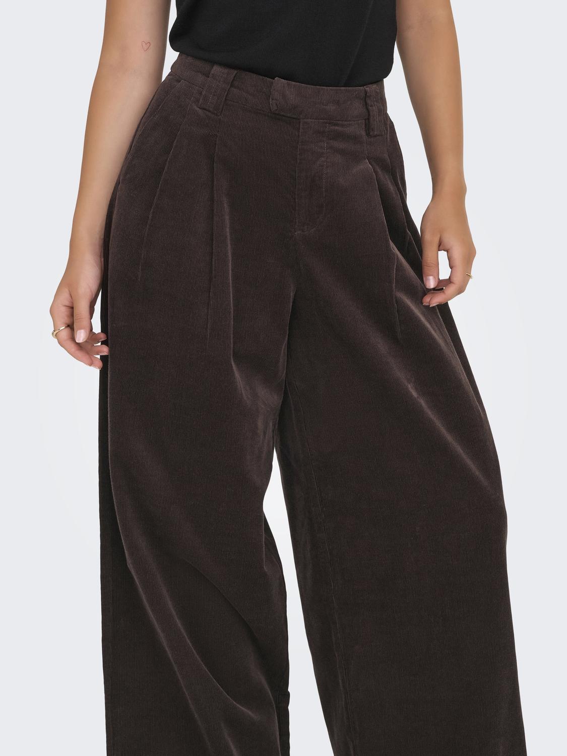 ONLSVEA-NESSA MW CORD WIDE PANT CC TLR - 5