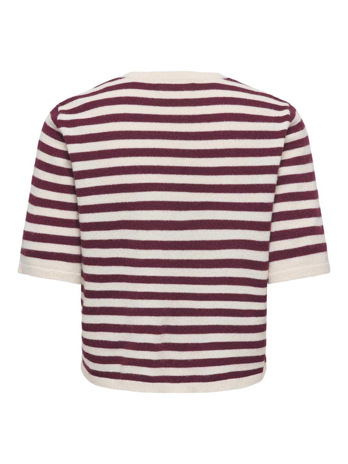 PGCLARA Fasjonabel O-hals strikket cardigan med korte ermer - 3