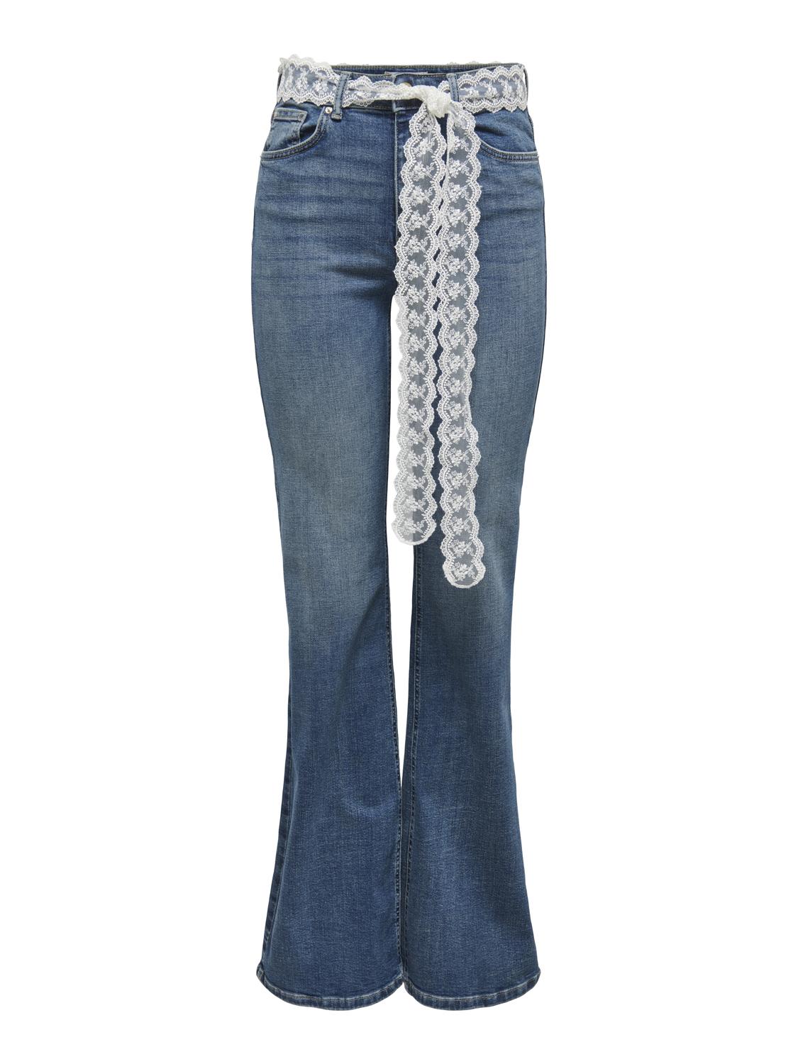 ONLREGENT HW FLARE DNM LACE BELT TAI - 3