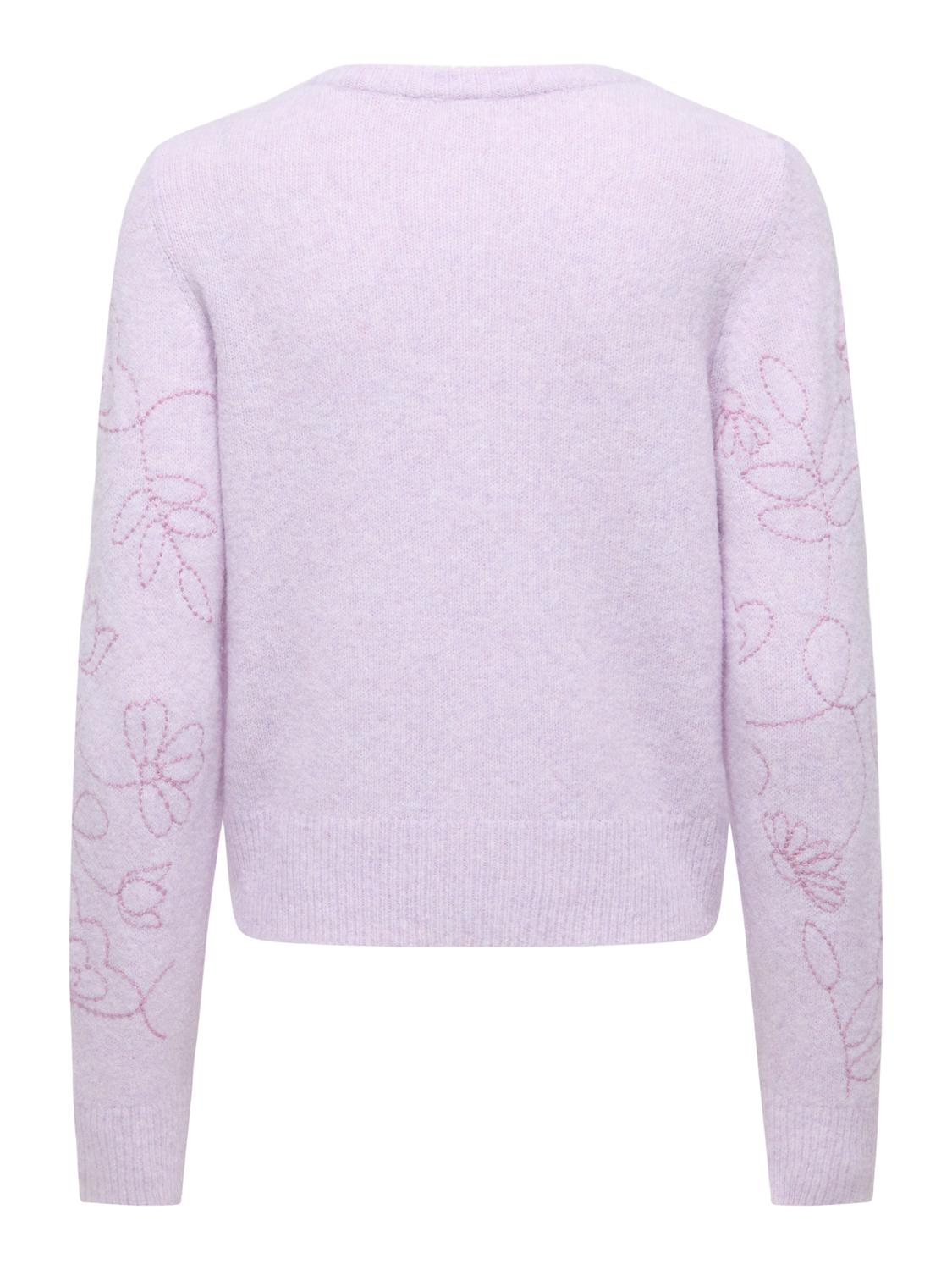 ONLSOLA LS EMB O-NECK CARDIGAN KNT - 7