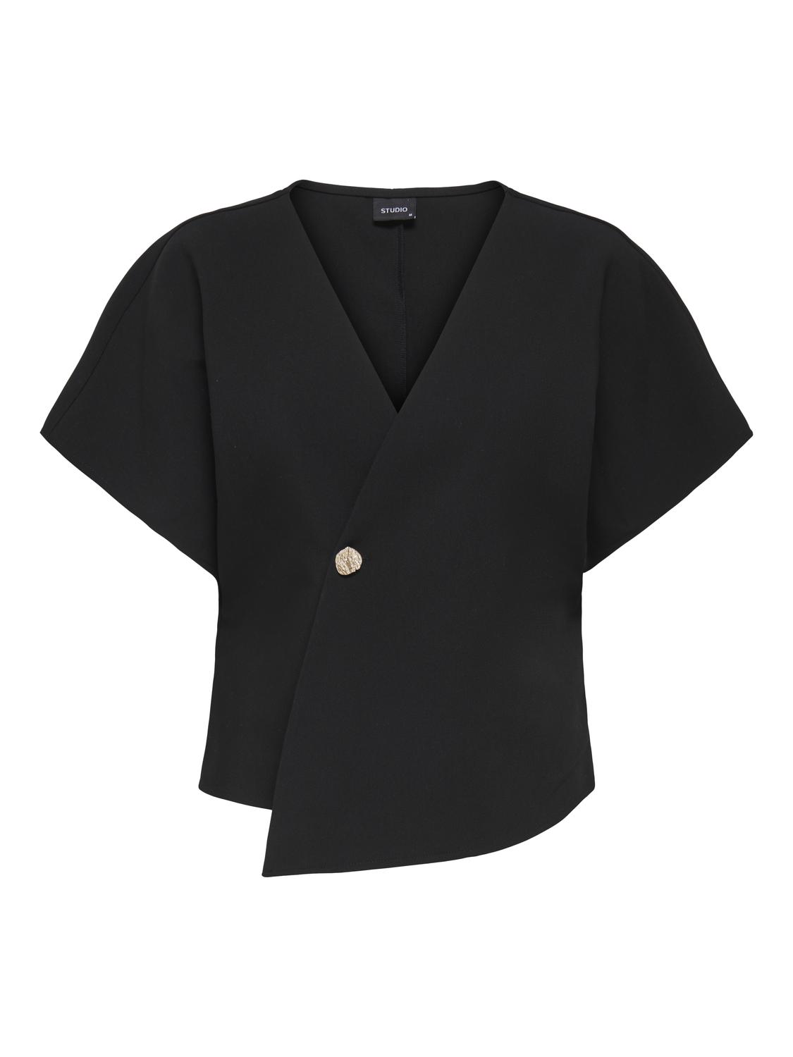 STUCASSIA S/S 1-BUTTON CARDIGAN WVN