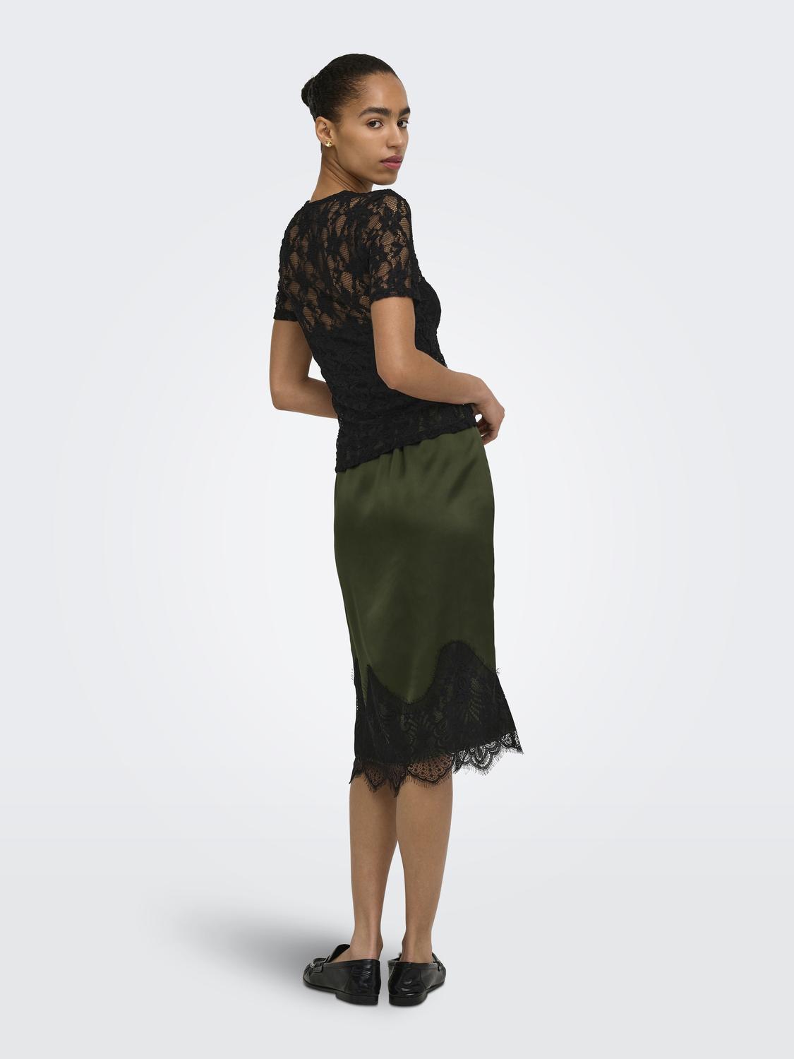 ONLALBA S/S LACE TOP CS JRS - 2