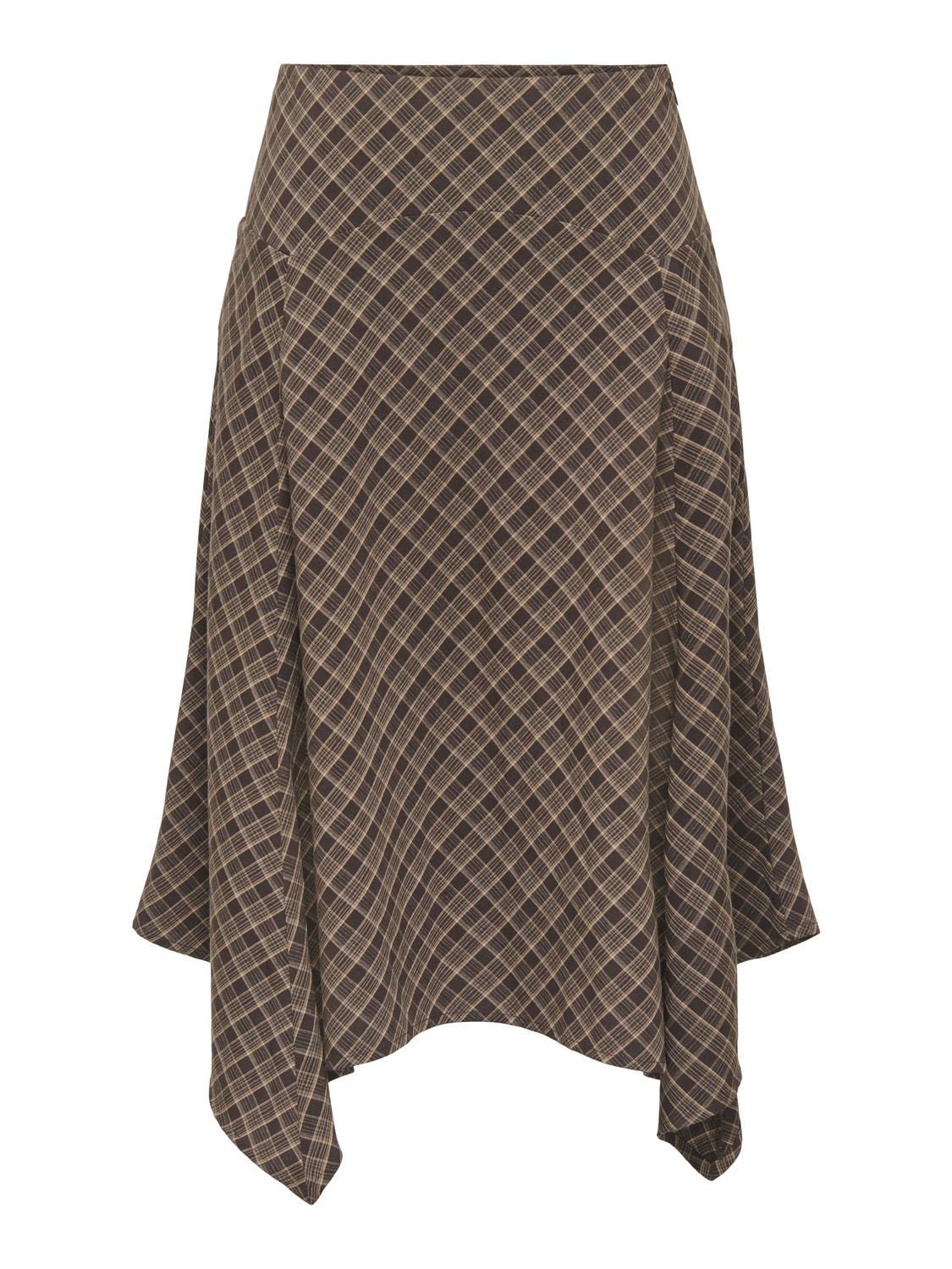 STUCAVA CHECKED ASSYM SKIRT WVN