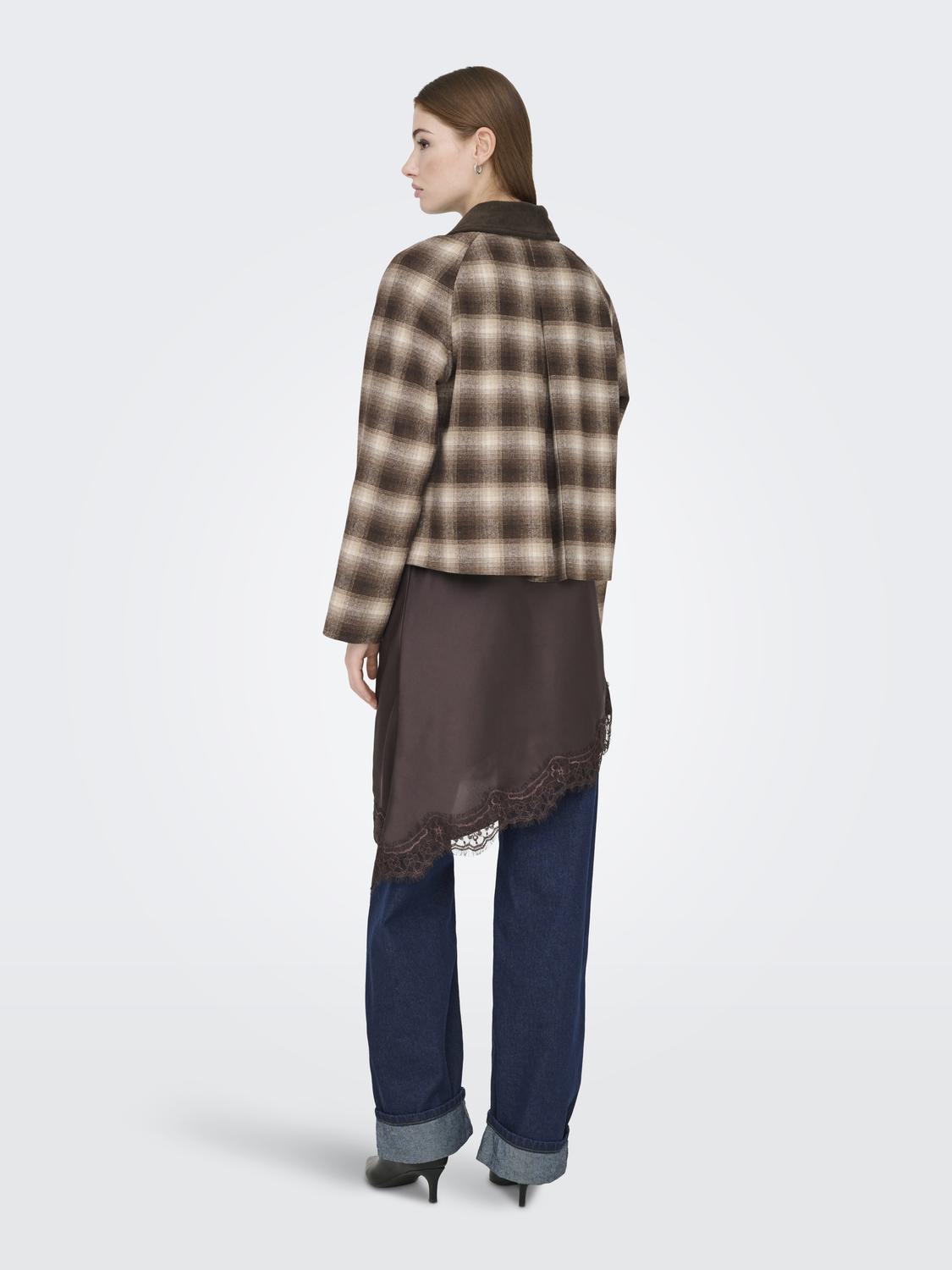 ONLKINE CHECKED CORD JACKET CC OTW - 2