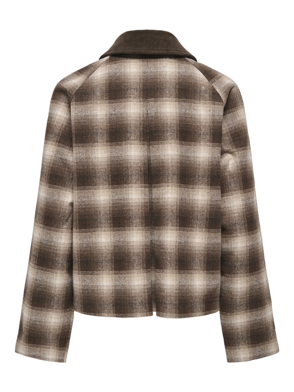ONLKINE CHECKED CORD JACKET CC OTW - 7