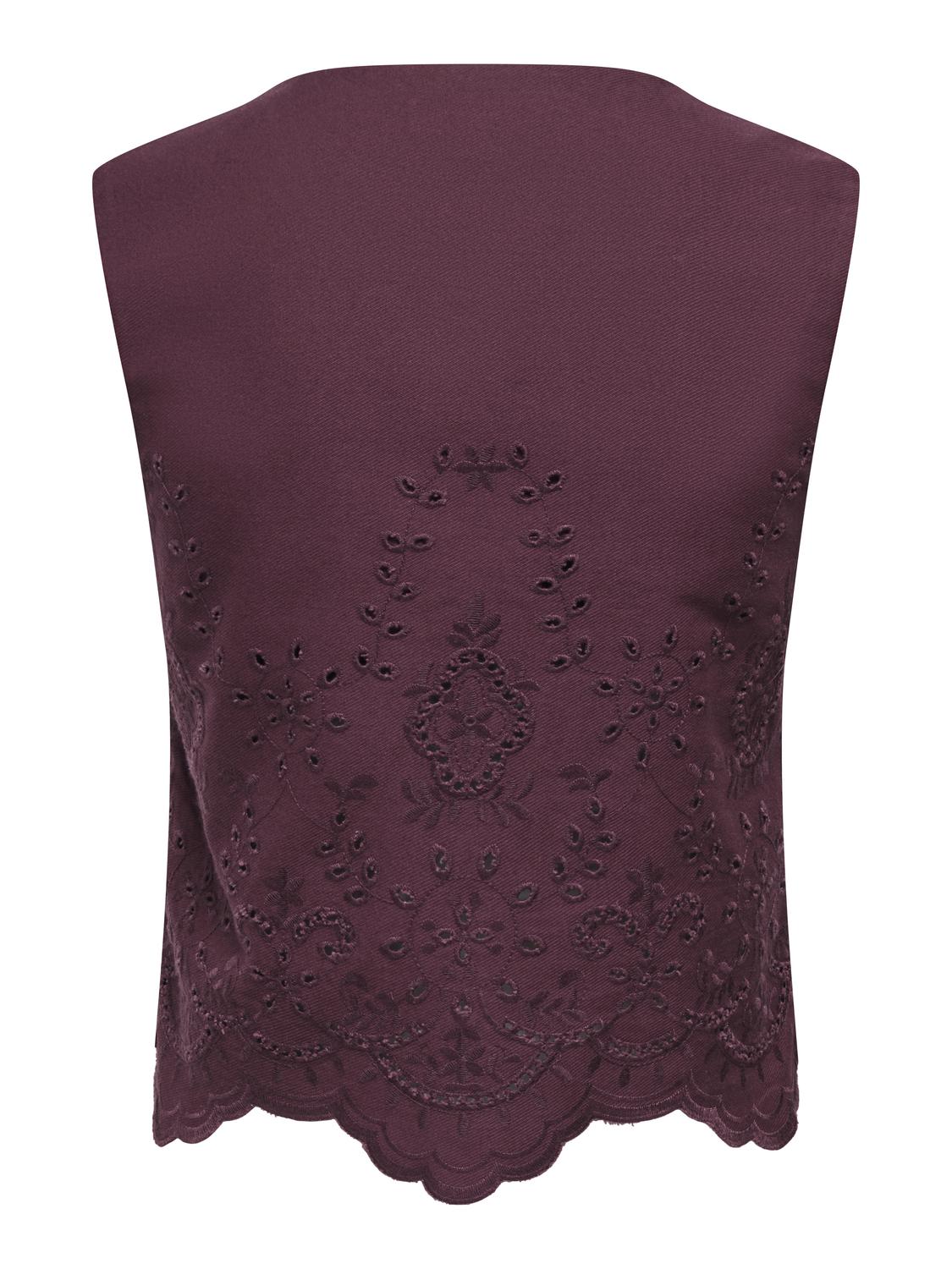 ONLREYA S/L BRO ANGLAISE WAISTCOAT PNT - 7