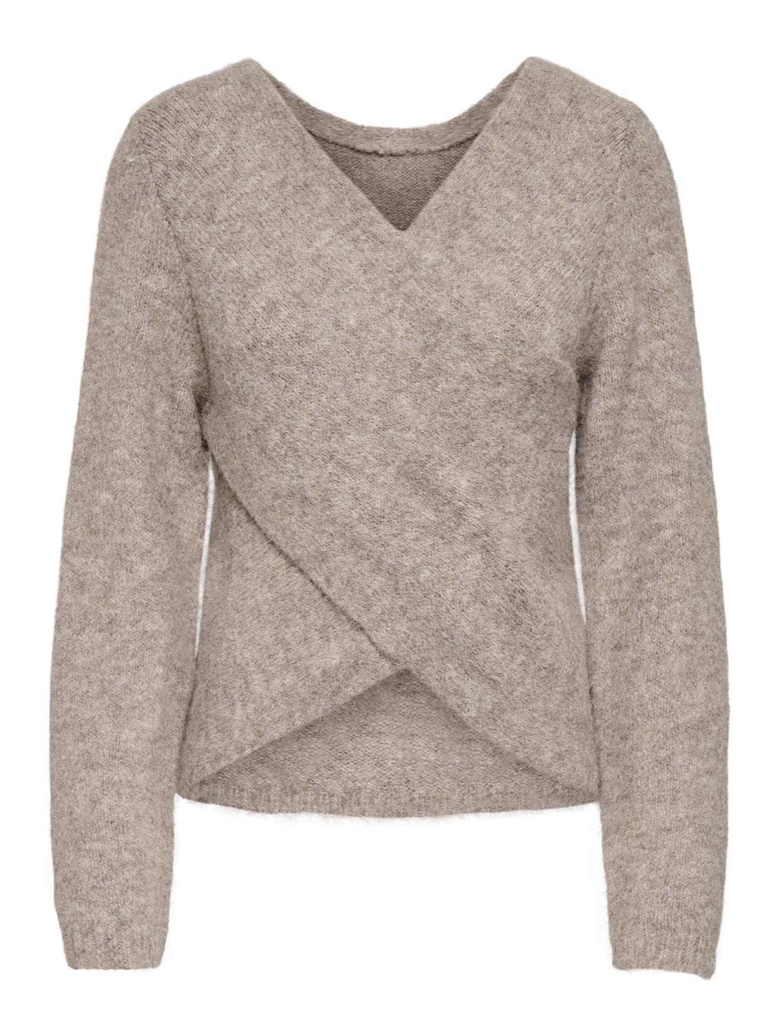 ONLZAGGIE LS V-NECK REVERSIB NCA KNT - 3