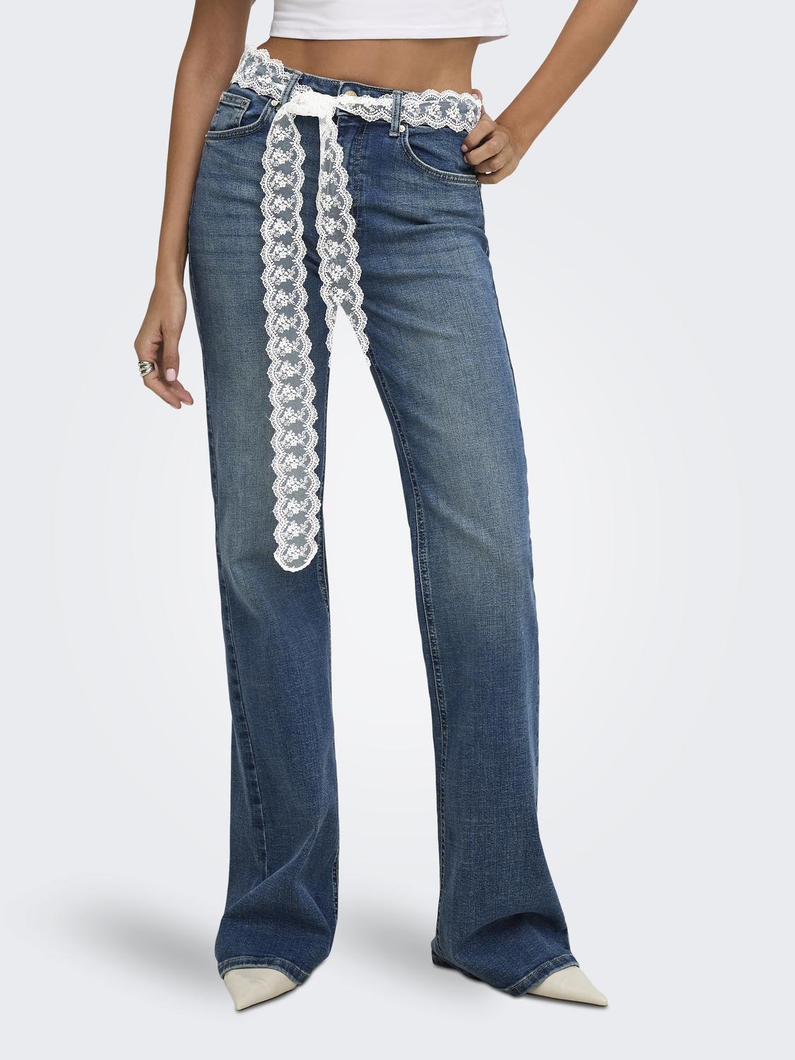 ONLREGENT HW FLARE DNM LACE BELT TAI