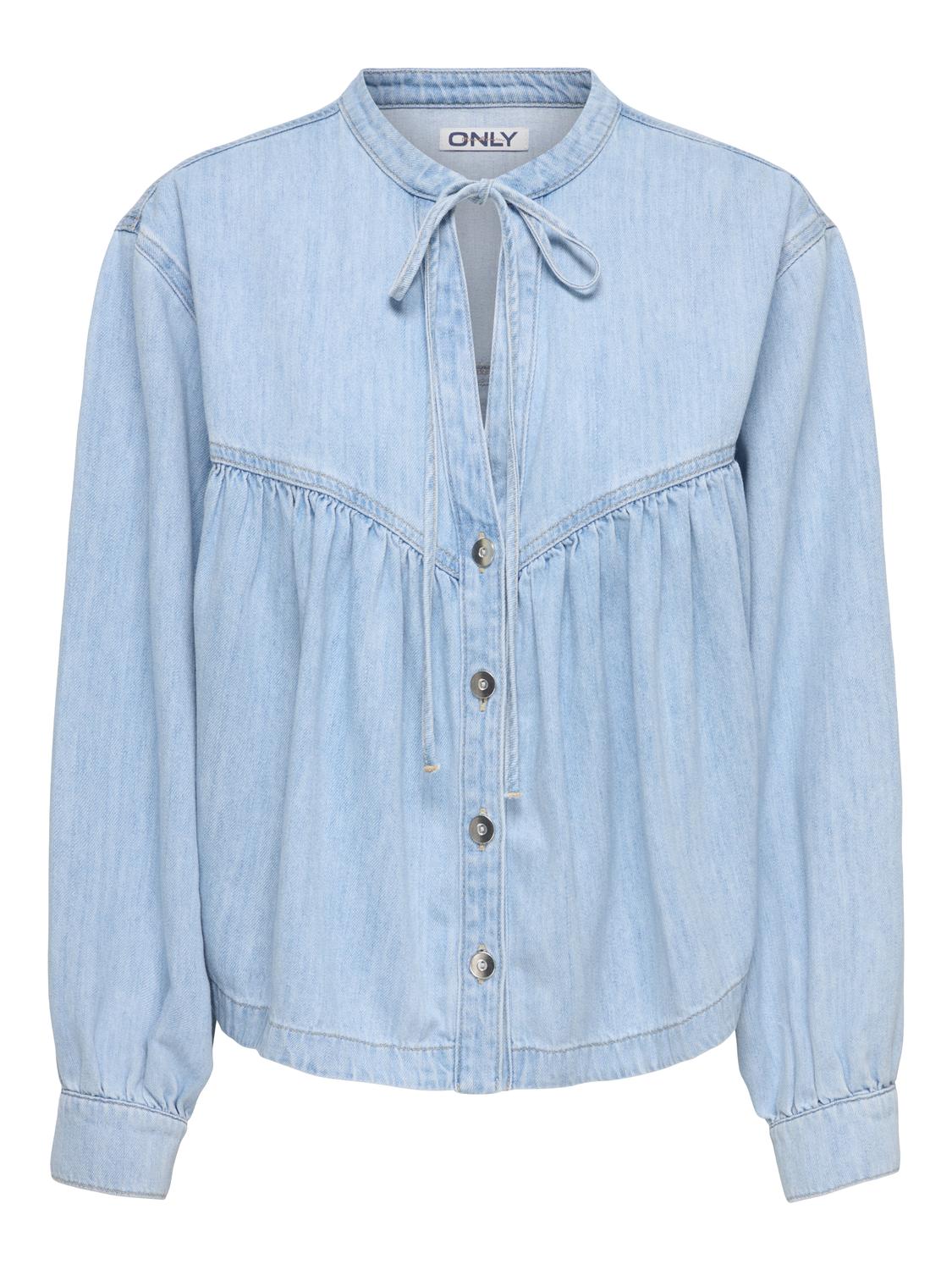 ONLBELLAMAY LS TIE DNM SHIRT CRO