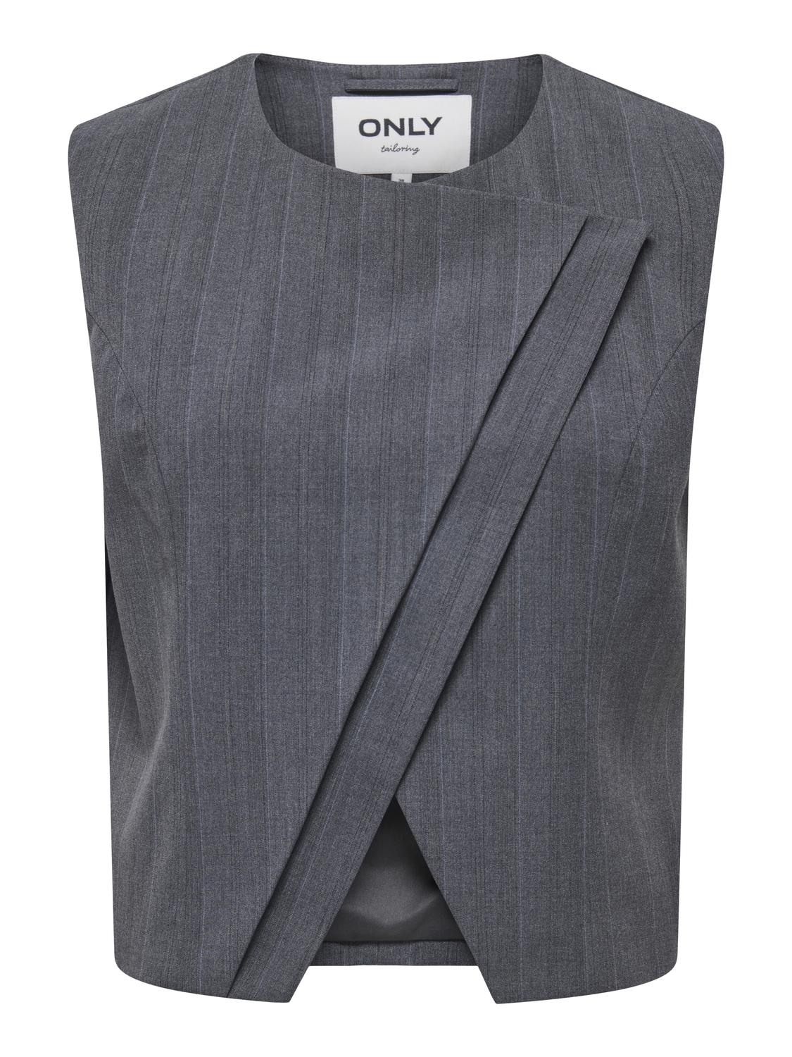 ONLJACKIE S/L PINSTR ASYM WAISTCOAT TLR