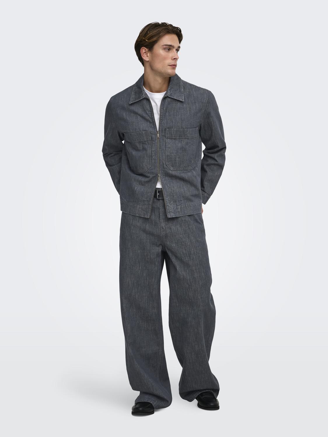 ONSREMI WIDE GREY RINSE 1239 CRO DNM - 7