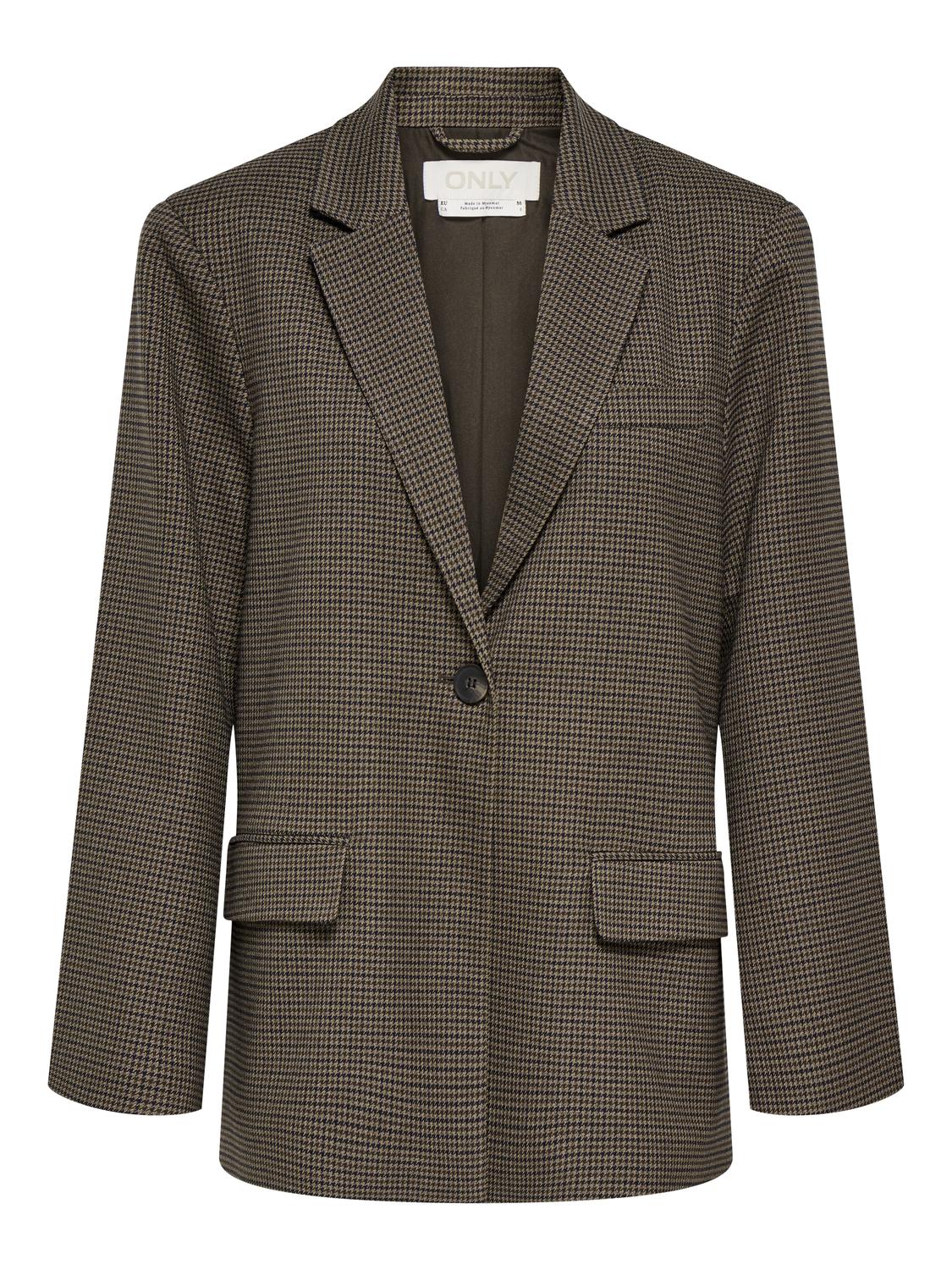 ONLGILLA L/S SLIT CHECK BLAZER TLR