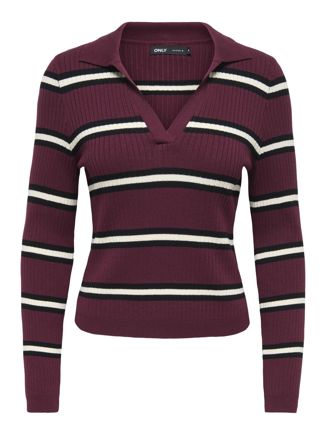 ONLKAYA LS STRIPE POLO KNT NOOS