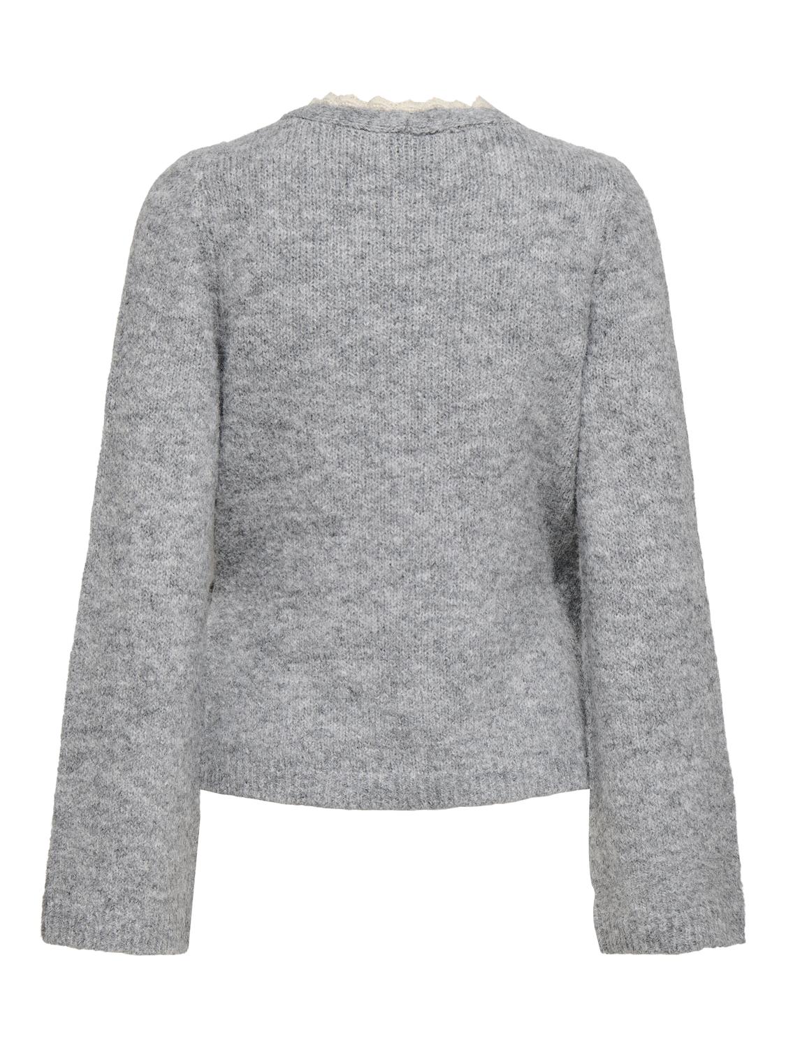 JDYDINA L/S WRAP LACE CARDIGAN KNT - 7