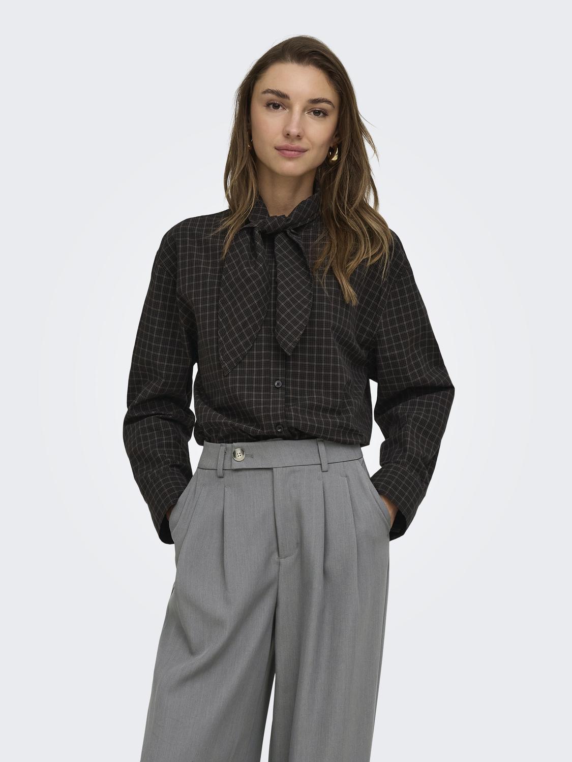 ONLMAYA CHECK BOW SHIRT WVN EX