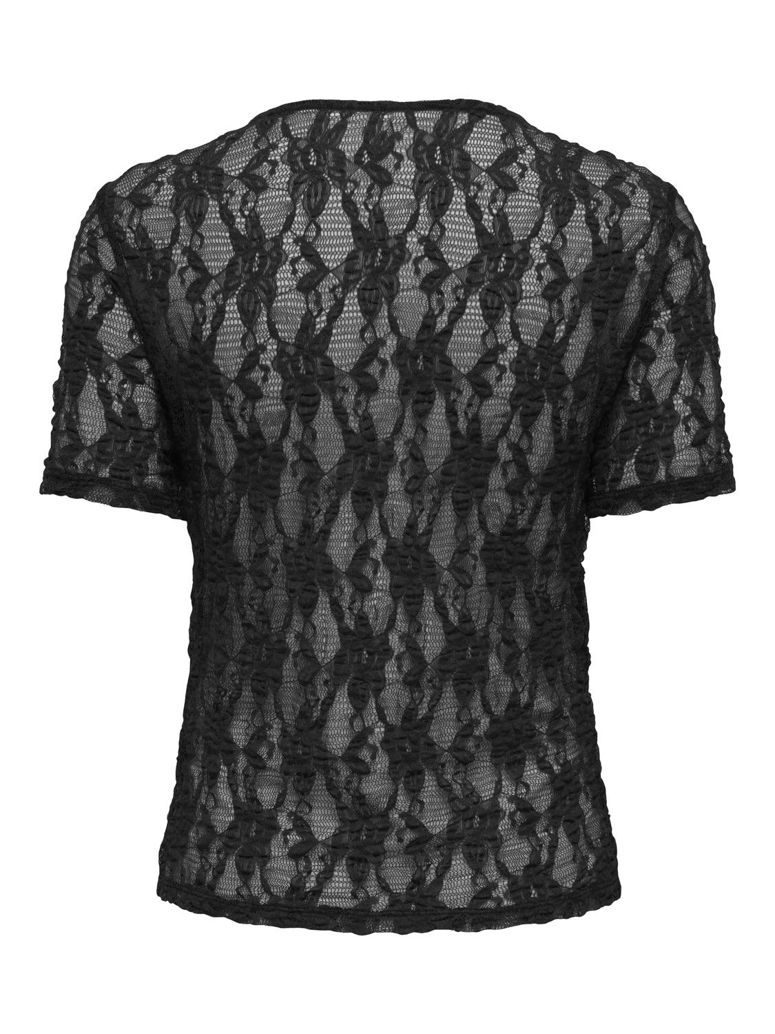 ONLALBA S/S LACE TOP CS JRS - 7