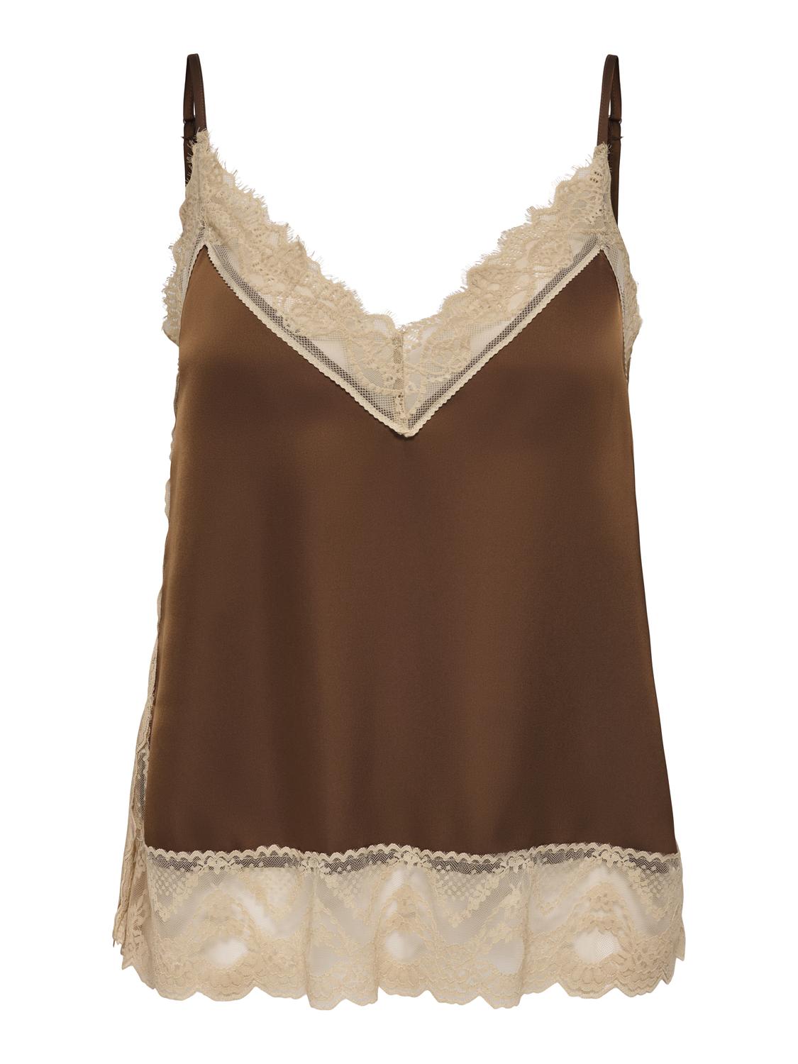 STUELLIE LACE STRAP TOP WVN