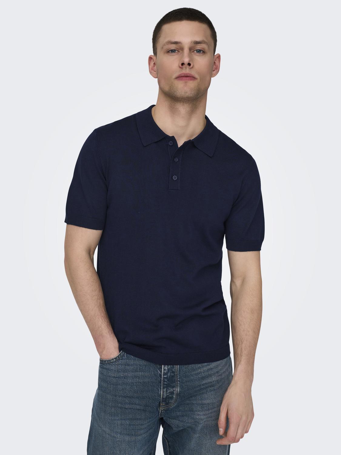 ONSWYLER REG 14 SS POLO KNIT NOOS - 4