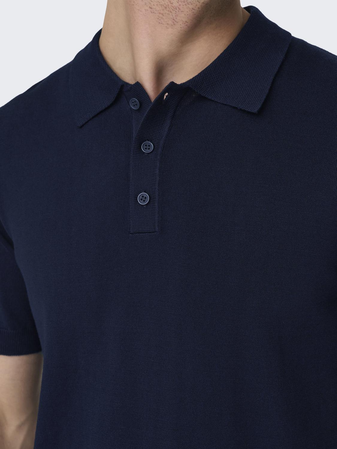 ONSWYLER REG 14 SS POLO KNIT NOOS - 5