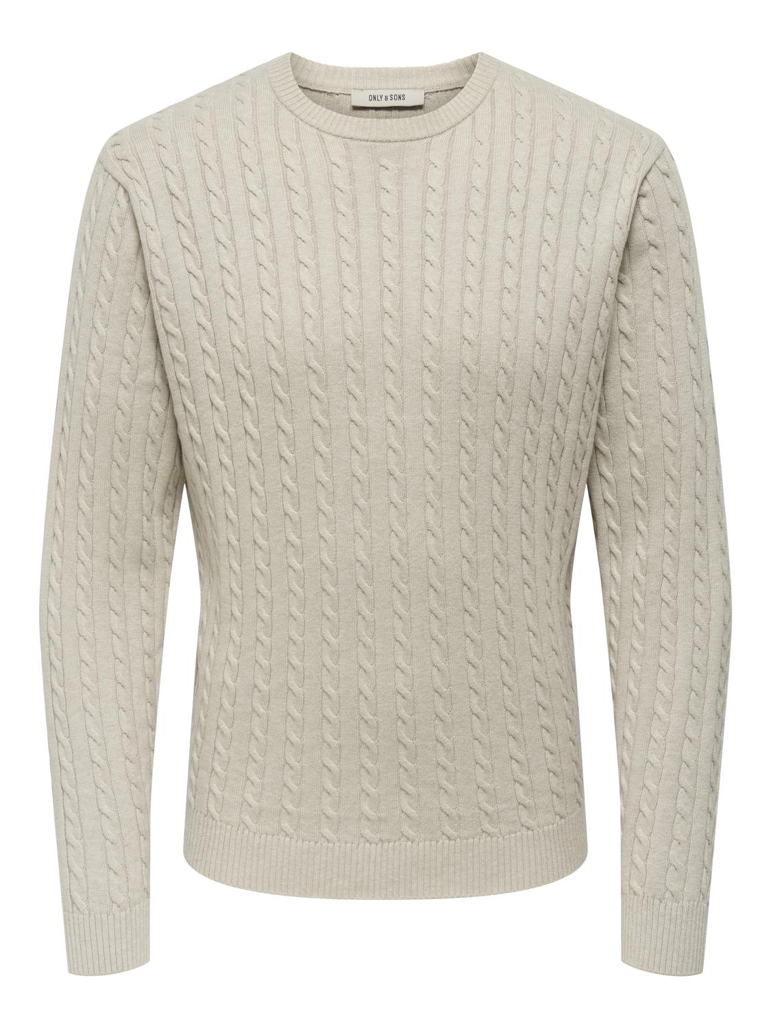 ONSLOUI REG 12 CABEL CREW KNIT NOOS - 3