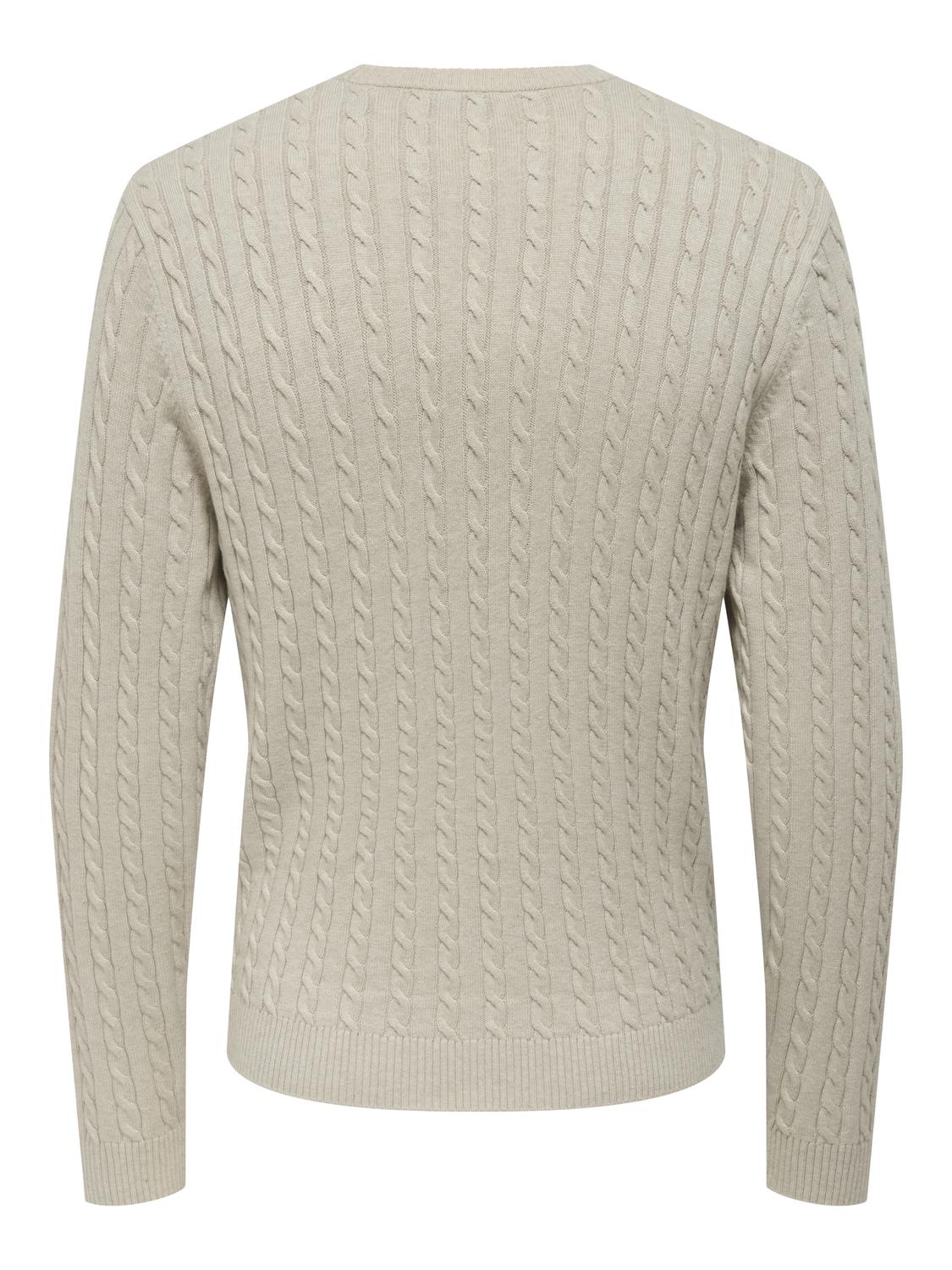 ONSLOUI REG 12 CABEL CREW KNIT NOOS - 7