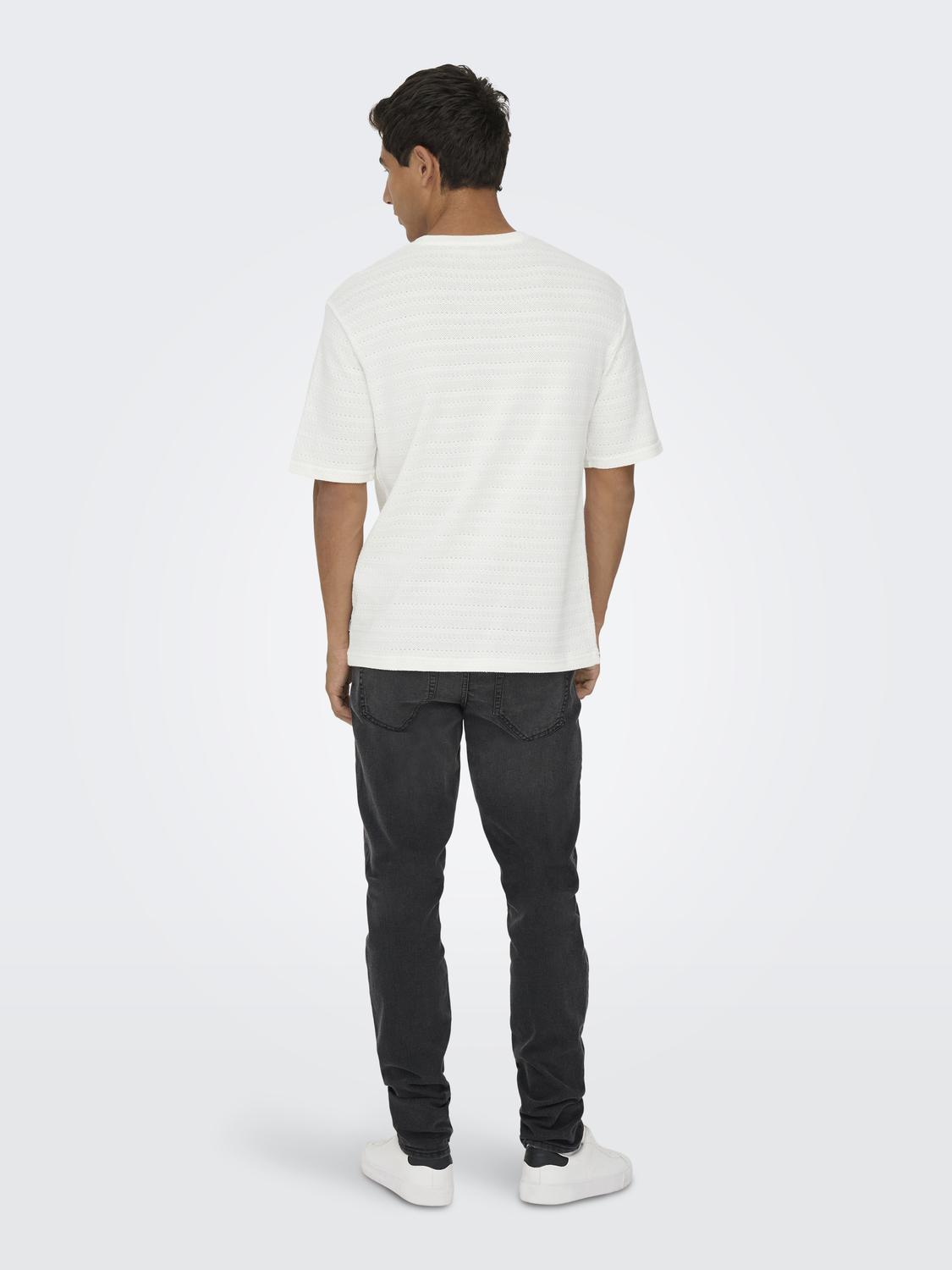 ONSGIVO REG 12 SS CREW KNIT NOOS - 2