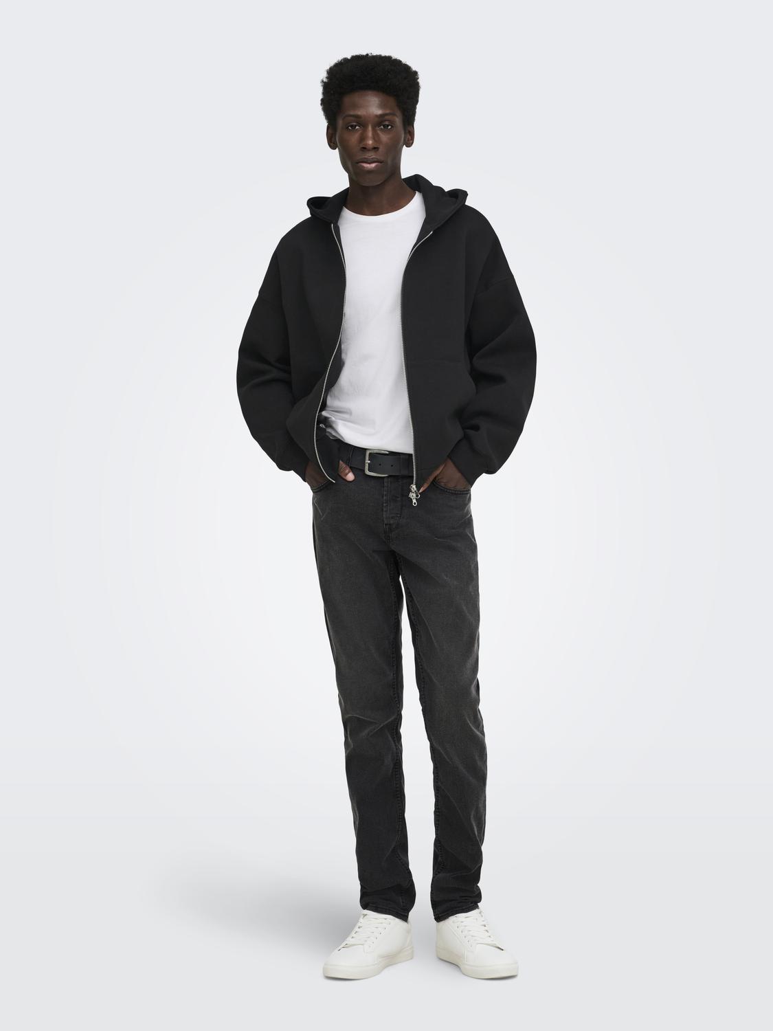 ONSGOYLE BOXY LS SCUBA ZIP HOODIE NOOS - 6