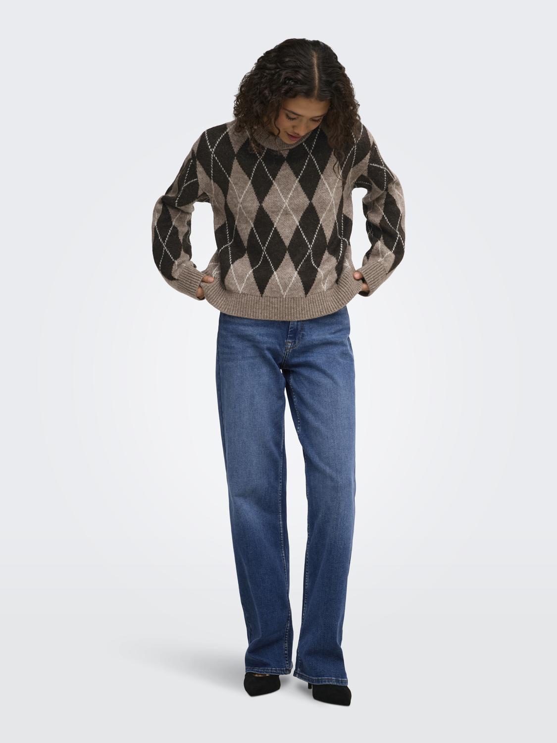 JDYBIANKA L/S ARGYLE PULLOVER KNT NOOS - 6