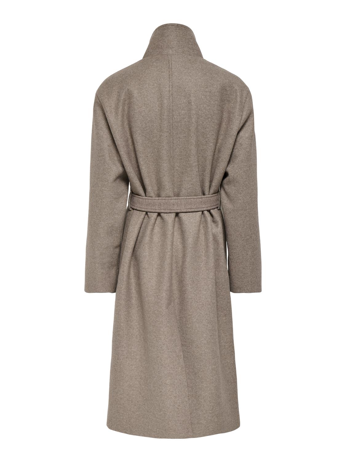 ONLTRILLION HIGH NECK BELT COAT PNT - 2