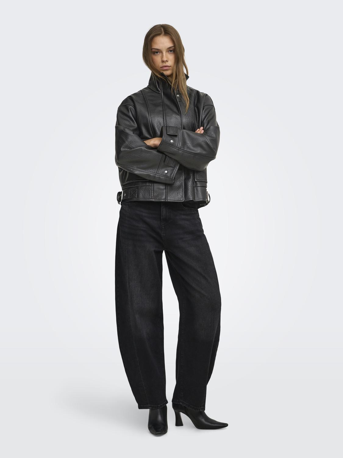 ONLVANI LS FAUX LEATHER BIKER JACKET PN - 7
