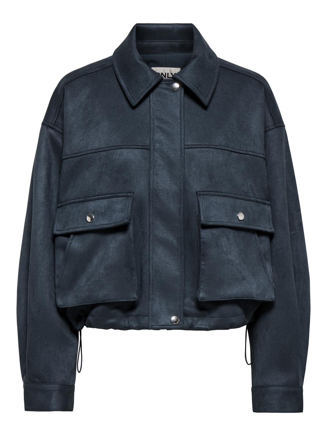 ONLESTELA L/S BOXY FAUX SUEDE JACKET PNT