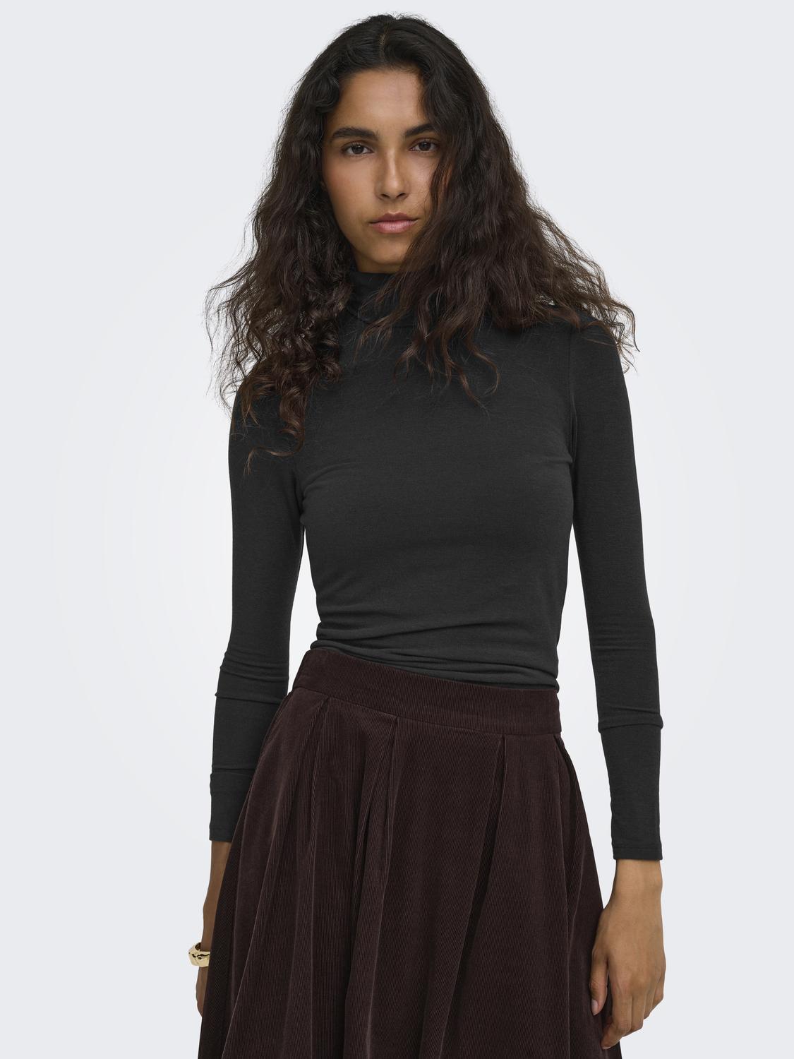ONLGLAMOUR L/S ROLL-NECK TOP JRS NOOS - 4