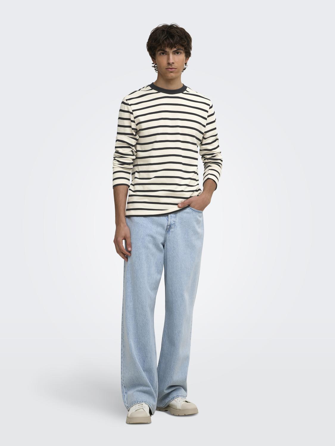 ONSSHANE REG LS STRIPED TEE WW VD - 6