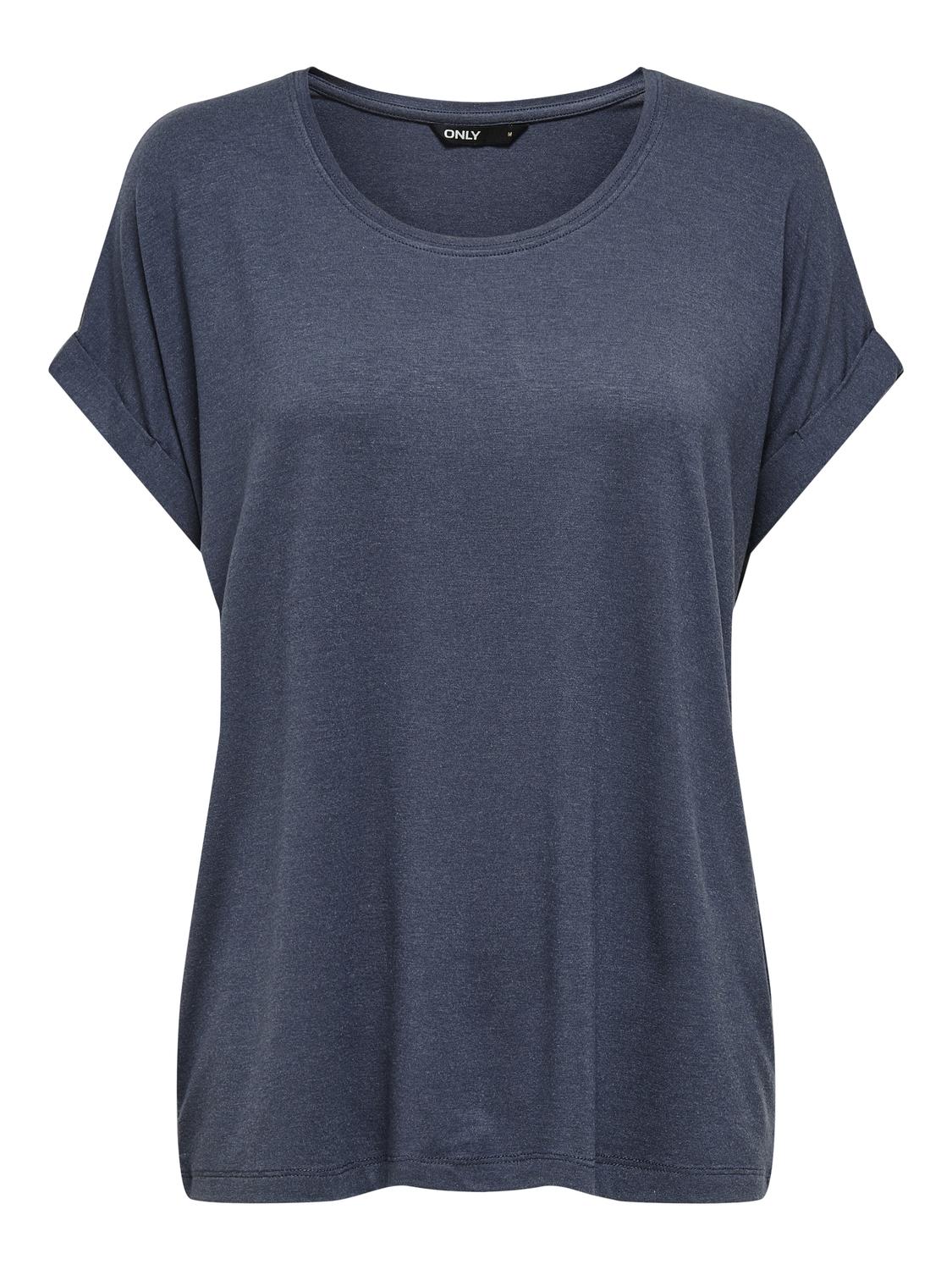 ONLMOSTER Regular Fit O-Neck Top med korte ermer - 3